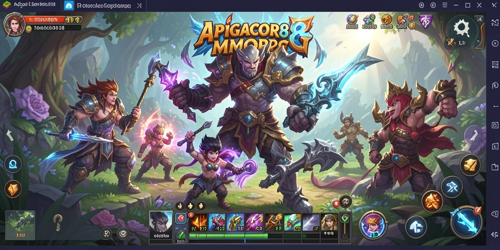 Tangkapan layar gameplay menunjukkan momen menegangkan dalam pertempuran MMORPG.