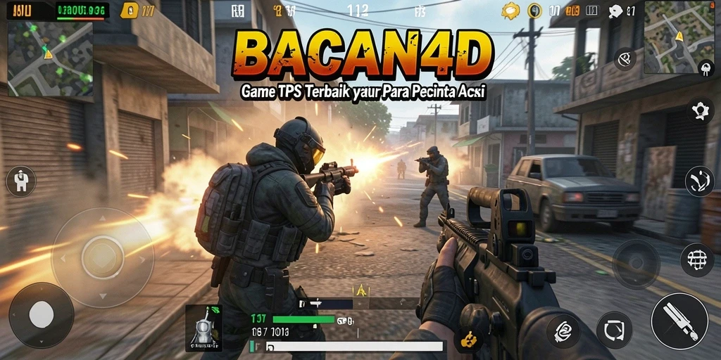 Tampilan gameplay TPS yang mendebarkan dalam BACAN4D.