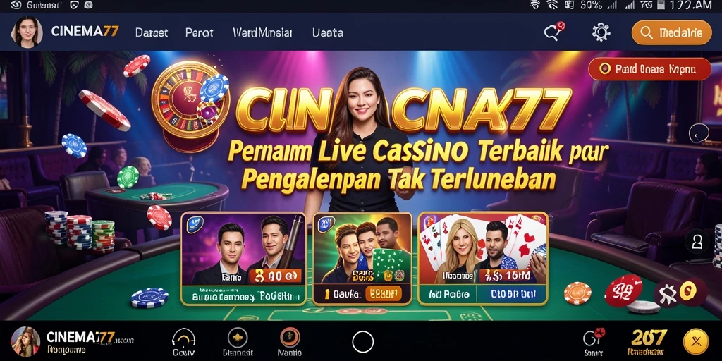 Tampilan gameplay Live Casino yang seru dan interaktif.