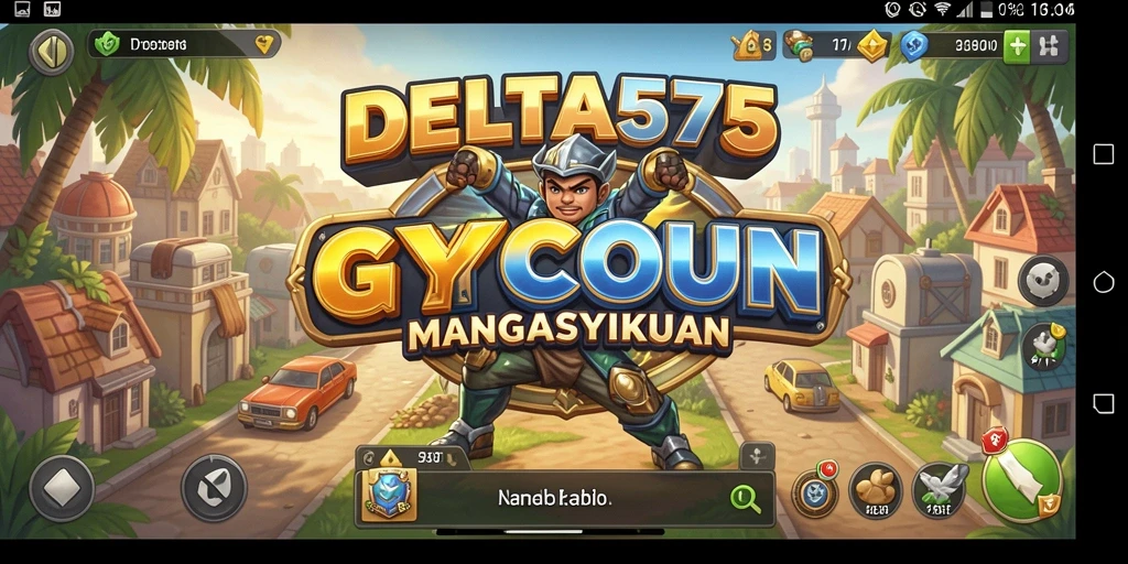 Screenshot menampilkan gameplay mendalam dalam DELTA575 dengan berbagai fitur Tycoon.