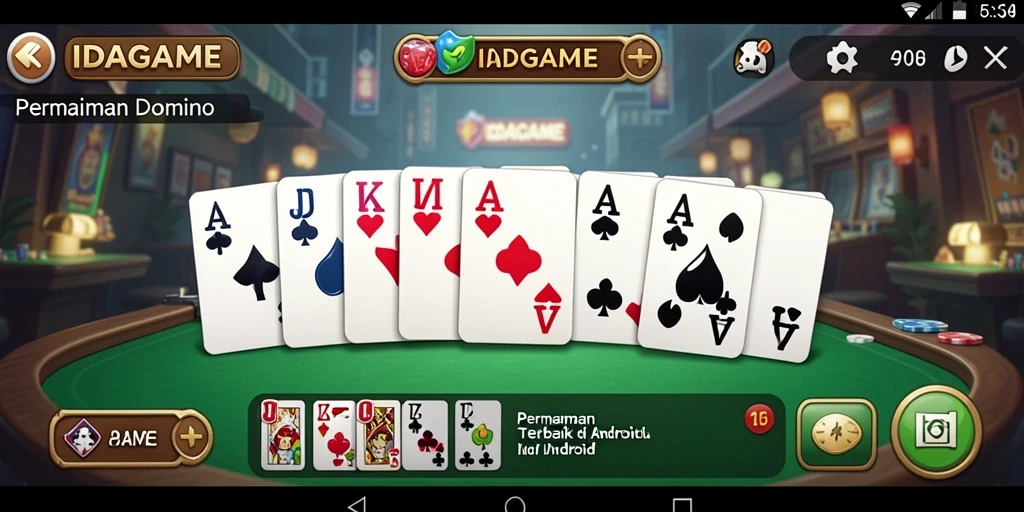 Tampilan gameplay seru dari IDAGAME dengan Domino.
