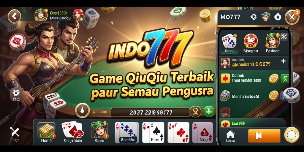 Tampilan seru gameplay QiuQiu di INDO777.