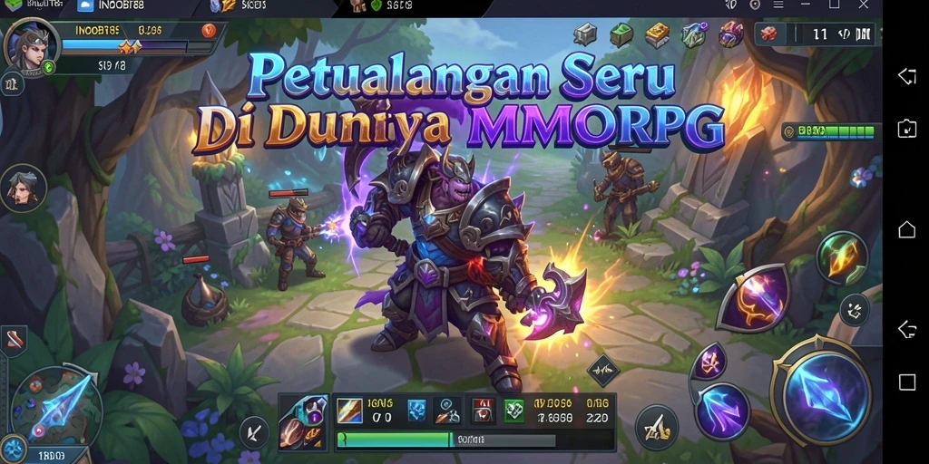 Tampilan gameplay menarik dari game MMORPG INDOBIT88 yang penuh aksi.