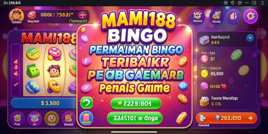 Tampilan gameplay seru dari MAMI188 dengan desain kartu Bingo.