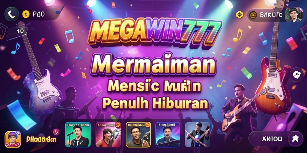 Tampilan gameplay menarik dari MEGAWIN777 dengan berbagai genre musik.