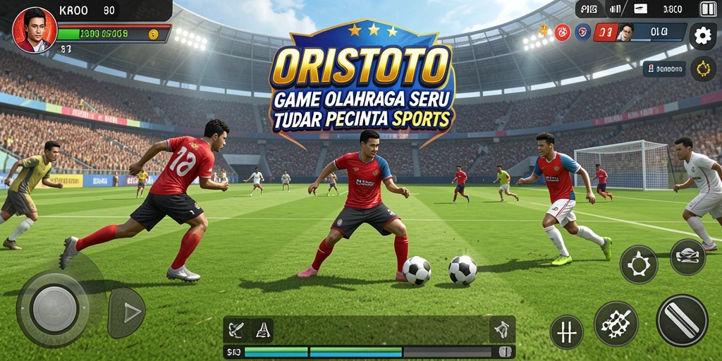 Tampilan gameplay ORISTOTO yang seru dengan aksi olahraga memukau.