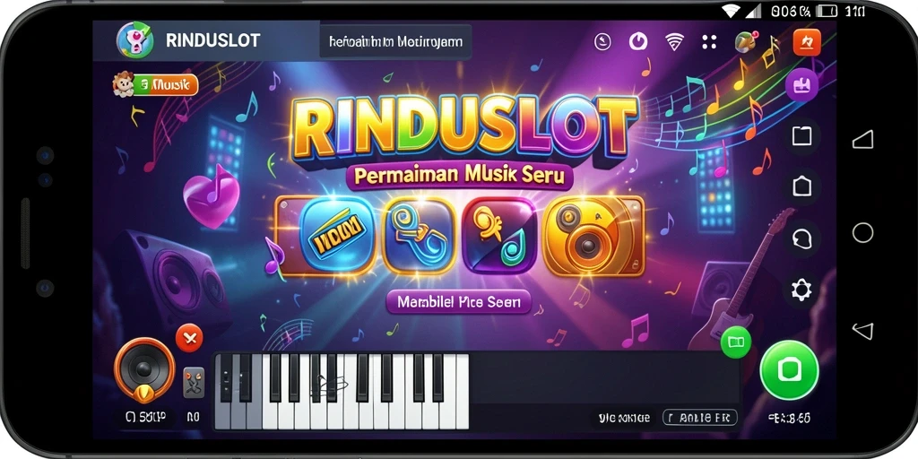Tampilan gameplay RINDUSLOT yang penuh warna dan enerjik.