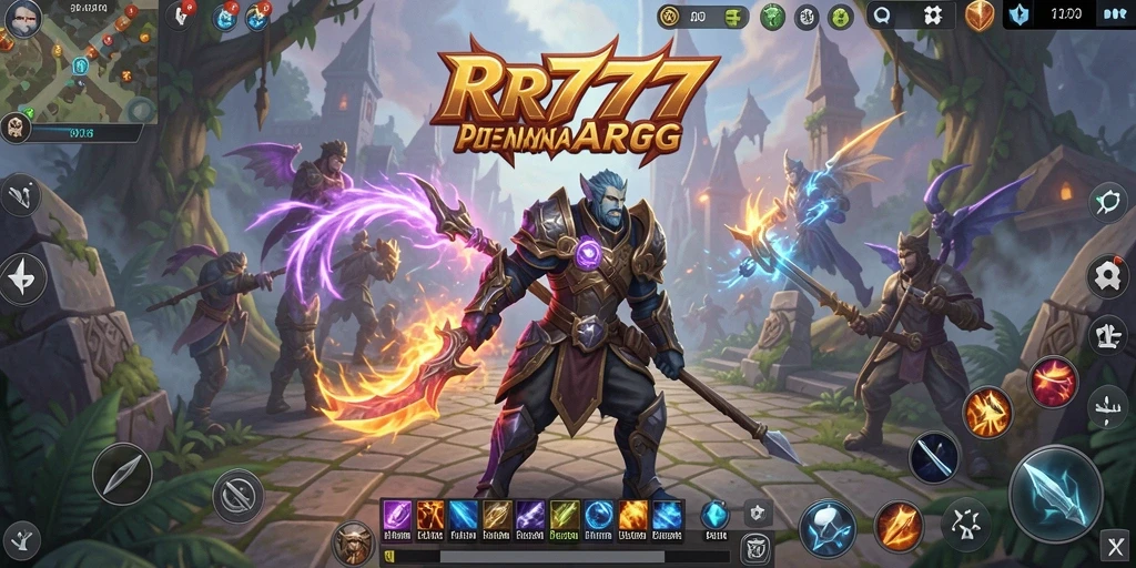 Tangkapan layar menampilkan aksion seru dalam pertempuran ARPG.