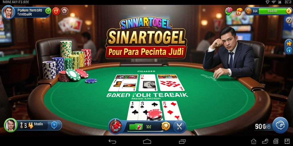 Screenshot gameplay SINARTOGEL menampilkan keseruan permainan Poker.