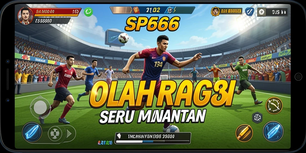 Tampilan gameplay menegangkan dari SP666 dengan aksi olahraga intens.
