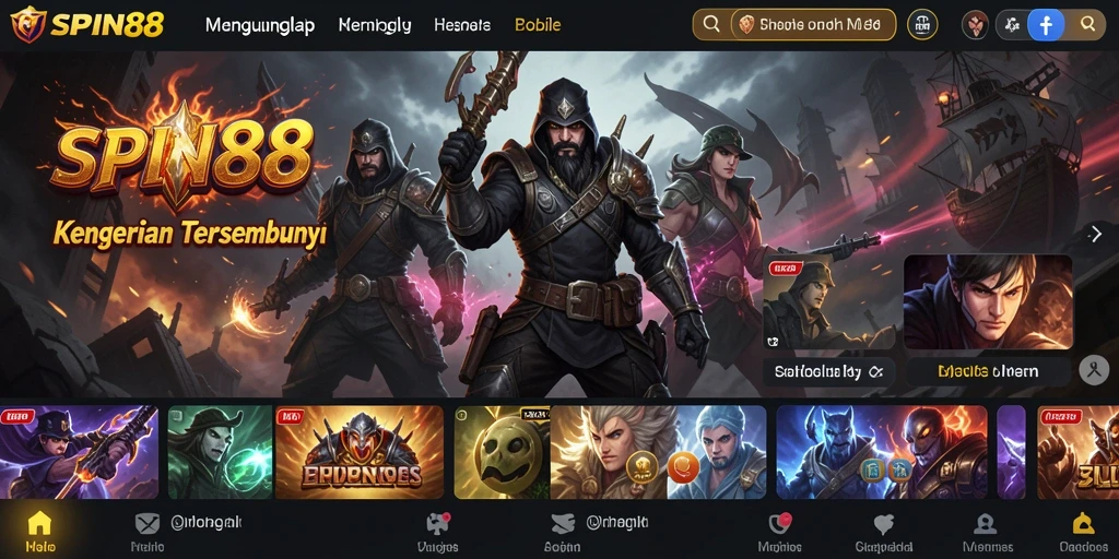 Screenshot gameplay SPIN88 dengan suasana mencekam dan kegelapan menyelimuti.