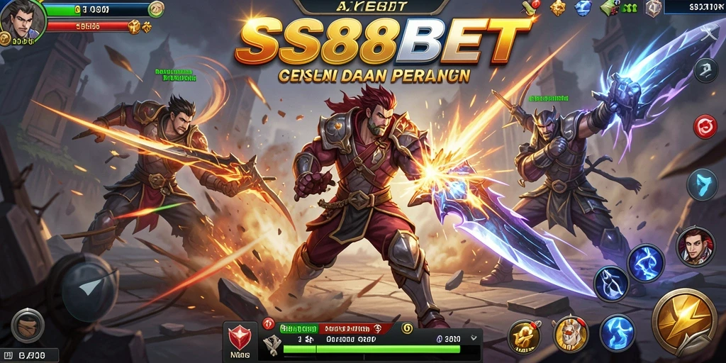 Tampilan gameplay SS88BET yang mendebarkan dan penuh aksi.
