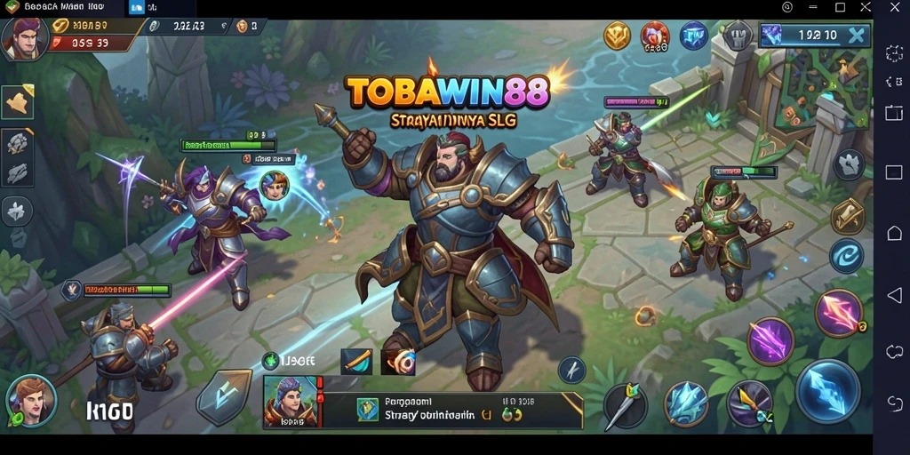 Tampilan gameplay TOBAWIN88 yang penuh strategi dan aksi.