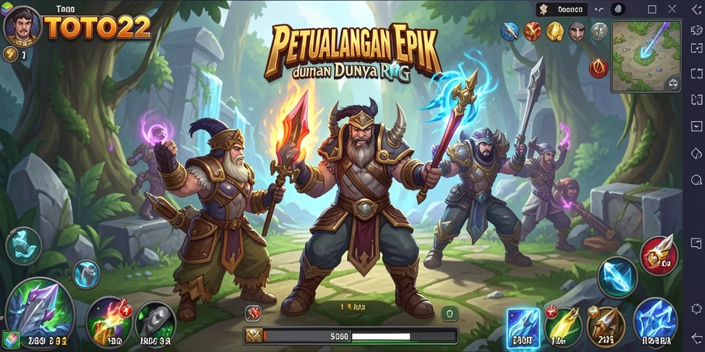 Gameplay seru TOTO22 dengan berbagai karakter RPG.